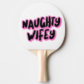 ONDEUGEND VROUW VROUW VERJAARDAG PING PONG PADDLE TAFELTENNISBATJE (Voorkant)