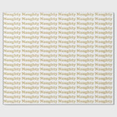 Ondeugend wit goud moderne typografie grappig scha cadeaupapier (Vlak)