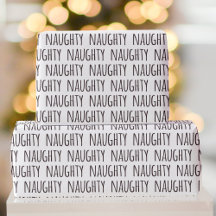 Ondeugend Zwart Wit Typografie Patroon Kerstmis