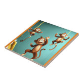 Ondeugende Apenfamilie Tegeltje (Zijkant)