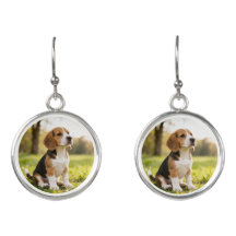 Ondeugende Beagle Dangle Oorbellen