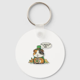 Ondeugende Cavia St.Patrick's Dag Sleutelhanger