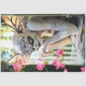 Ondeugende gotische Parijse waterspuwer decoupage Tissuepapier (Voorkant)