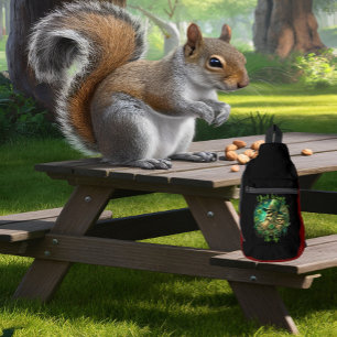 Ondeugende kabouter die een pint smaakt sling bag