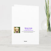 Ondeugende Kat in Kerstboom Kaart (Achterkant)