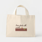 ondeugende kat mini tote bag (Voorkant)