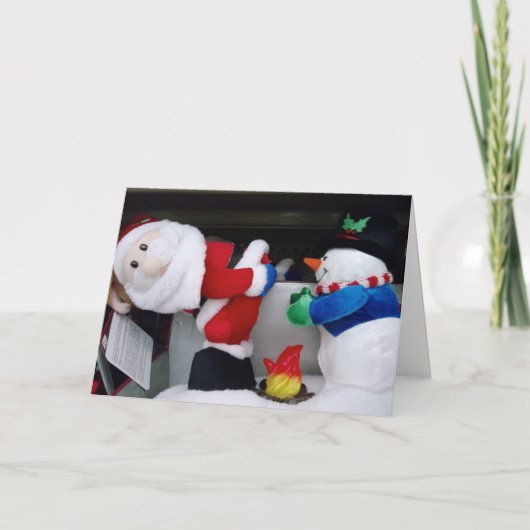 ONDEUGENDE KERSTWENSEN FEESTDAGEN KAART (Voorkant)