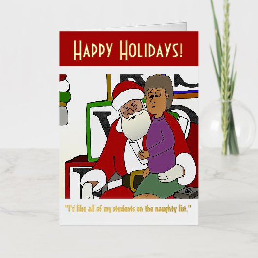 Ondeugende lijst Folie Gevouwen Kaart (Voorkant)