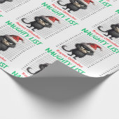 Ondeugende lijst Herhaal Overtreder Wrapping Paper Cadeaupapier (Hoek)