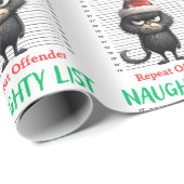 Ondeugende lijst Herhaal Overtreder Wrapping Paper Cadeaupapier (Rol Hoek)