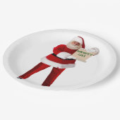 Ondeugende lijst Ronde 9"document Borden Papieren Bordje (Gekanteld)