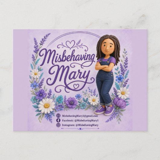 Ondeugende Mary Ansichtkaart Briefkaart (Voorkant)