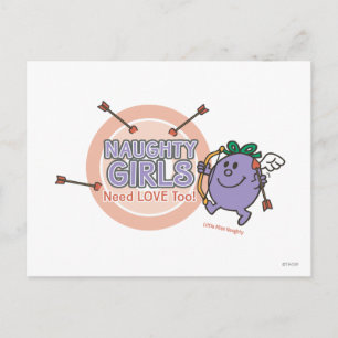 Ondeugende meisjes hebben ook liefde nodig! briefkaart
