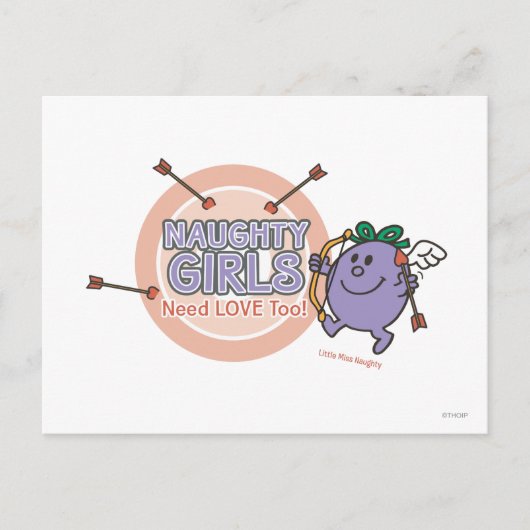 Ondeugende meisjes hebben ook liefde nodig! briefkaart (Voorkant)