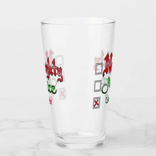 Ondeugende of leuke aangepaste tekst editie glas (Links)