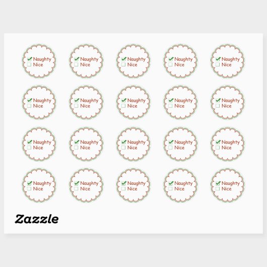Ondeugende of leuke Kerst stickers (Vel)