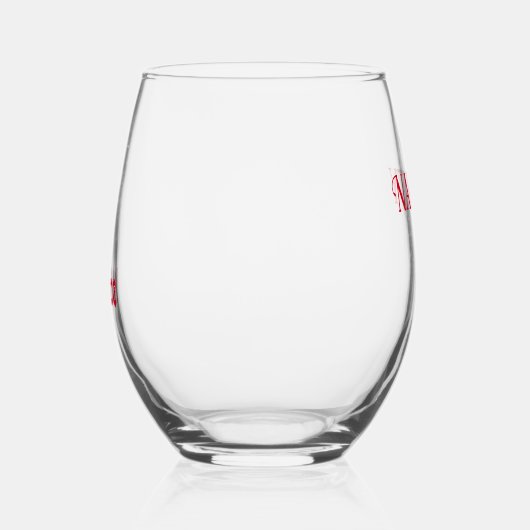 Ondeugende of leuke tekst wijnglas zonder voet (Rechts)