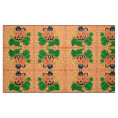 ondeugende pompoen Kat Stof (Fat Quarter)