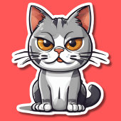 Ondeugende Sneaky Cat Waterdicht Sticker