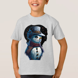 Ondeugende sneeuwman t-shirt