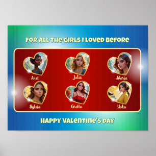 Ondeugende Valentijnsdag Kaart voor een Bacheloret Poster