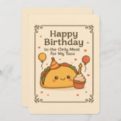 Ondeugende Verjaardag Kaart, Grappige Dag Kaart vo (Voorkant / Achterkant)