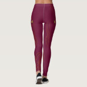 Ondeugende Vixens club vermaakte echtgenoten Leggings (Achterkant)