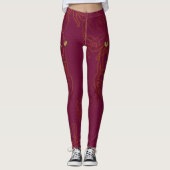 Ondeugende Vixens club vermaakte echtgenoten Leggings (Voorkant)