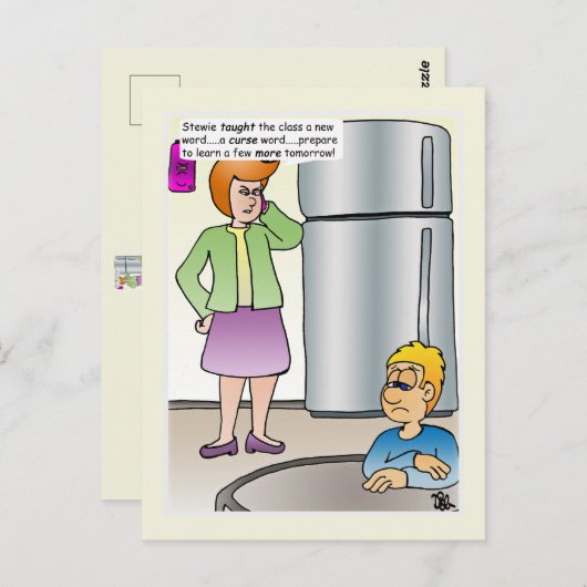 Ondeugende woorden Briefkaart (Voorkant / Achterkant)