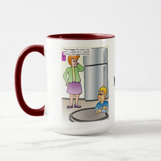 Ondeugende woorden Combo Mok (Links)