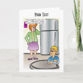 Ondeugende woorden gevouwen Wenskaart Kaart