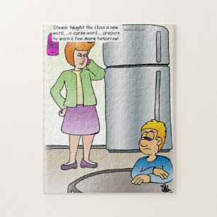 Ondeugende woorden JiGsaw Puzzle Legpuzzel