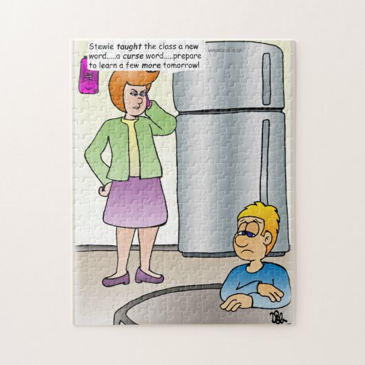 Ondeugende woorden JiGsaw Puzzle Legpuzzel (Verticaal)