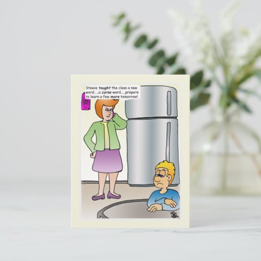 Ondeugende woorden platte Kaart (Staand voorkant)