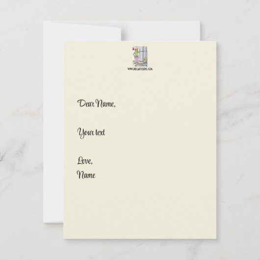 Ondeugende woorden platte Kaart (Achterkant)