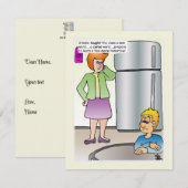 Ondeugende woorden platte Kaart (Voorkant / Achterkant)