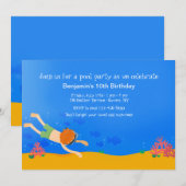 Ondiepe duik uitnodiging (Voorkant / Achterkant)