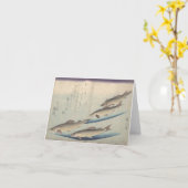 Ondiepte van Vissen: Ayu - notecard Kaart (Gele Bloem)