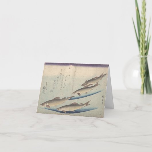 Ondiepte van Vissen: Ayu - notecard Kaart (Voorkant)