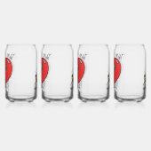 "Ondode bruiloft" Drinkware Set Blikvorm Glas (Links)