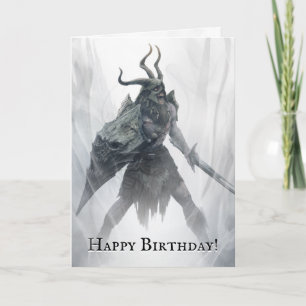 Ondode Draugr Warrior Birthday Kaart