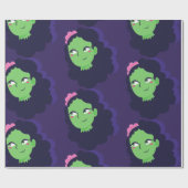 Ondode Halloween Zombie Woman Monster Bride Cadeaupapier (Vlak)