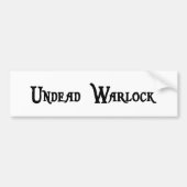 Ondode Warlock-Bumpersticker Bumpersticker (Voorkant)