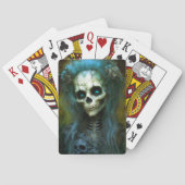 Ondode Woman Skeleton Horror Pokerkaarten (Achterkant)
