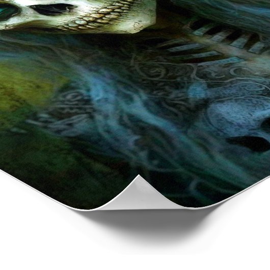 Ondode Woman Skeleton Horror Poster (Hoek)