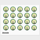 Ondode Zombies Zombie Halloween Party Ronde Sticker (Vel)