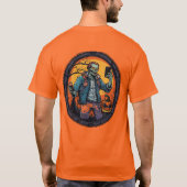 Ondoden Selfie: Zombie Pompoen Snap T-shirt (Achterkant)