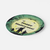 Ondoden Zombies Zombie Halloween Feestje Papieren Bordje (Gekanteld)