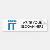 ONDOEN BUMPERSTICKER (Voorkant)