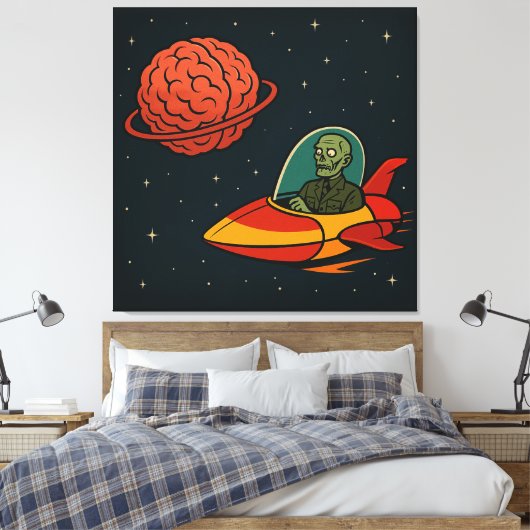 ondood Man Canvas Afdruk (Insitu (Slaapkamer))